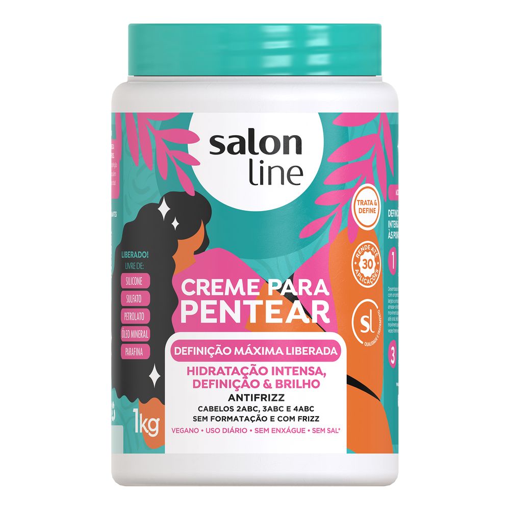 Creme Para Pentear Salon Line Definição Máxima Liberado 1kg