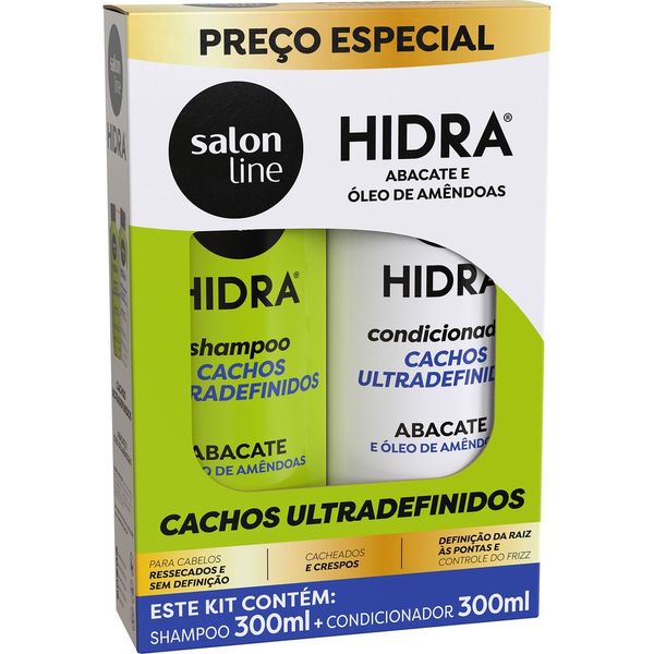 Kit Shampoo e Condicionador Salon Line Hidra Cachos Ultra Definidos 300ml