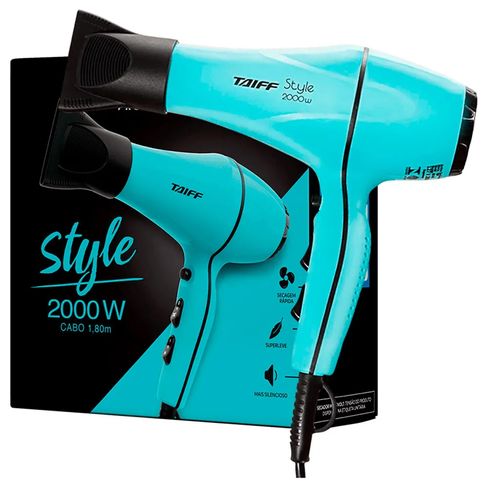 Secador De Cabelo Taiff Style Azul Tiffany 2000W 127V