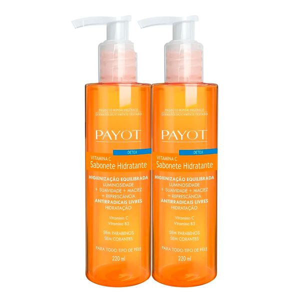 Kit Sabonete Líquido Payot Detox Vitamina C 220ml - 2 Unidades