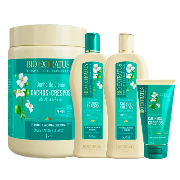Kit Bio Extratus Cachos e Crespos - 4 Produtos