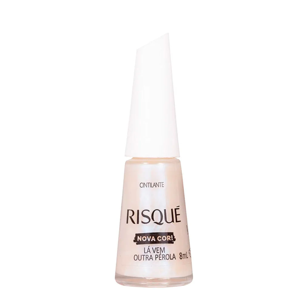 Esmalte Risqué Metálico Lá Vem Outra Pérola