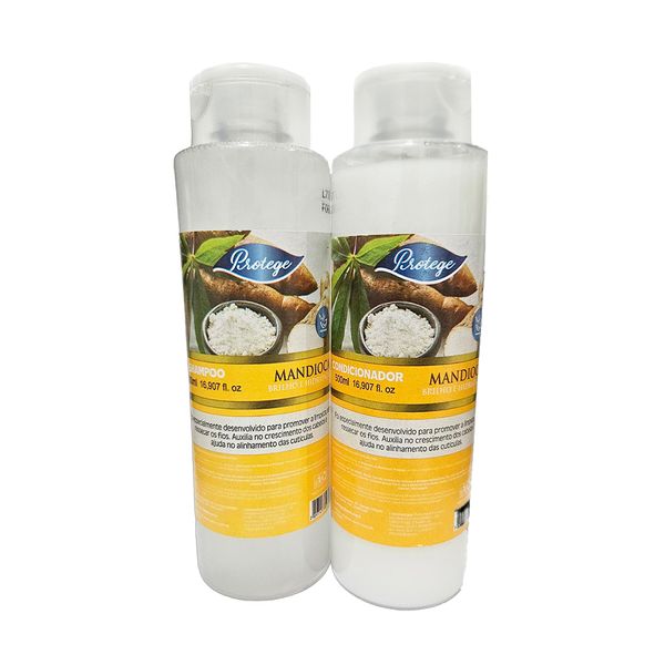 Kit Protege Shampoo + Condicionador Mandioca 500ml