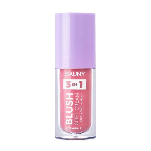 Blush Líquido Bauny Soft Cream 3 em 1 Dreamy 5g