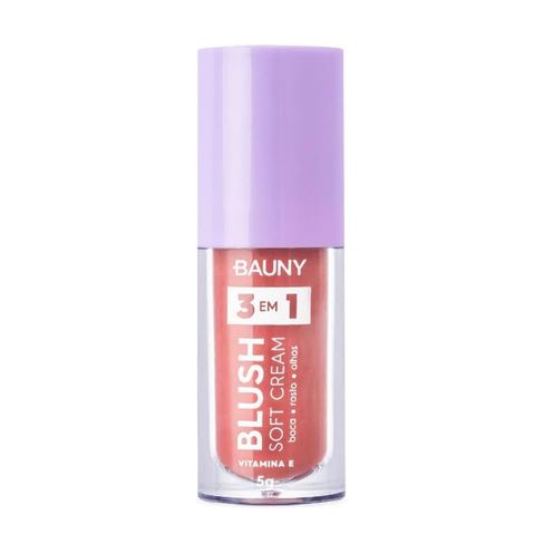 Blush Líquido Bauny Soft Cream 3 em 1 Sunny 5g