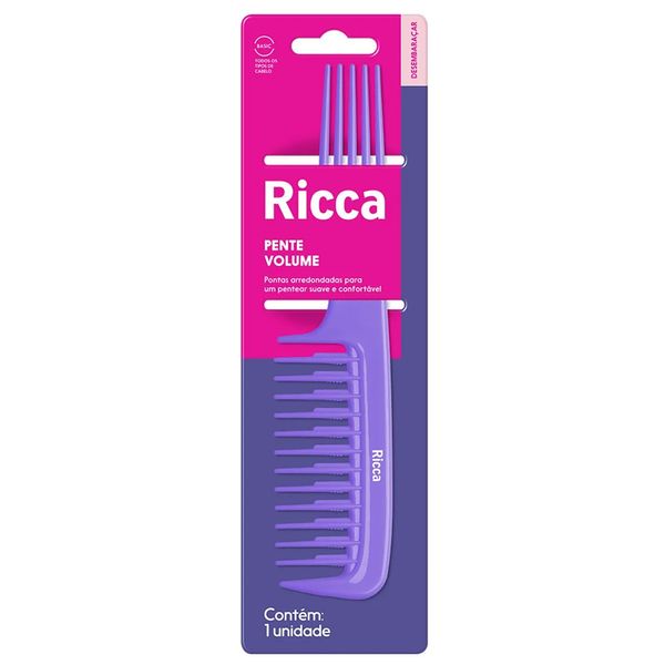 Pente Plástico Ricca Basic Volume Ref.975