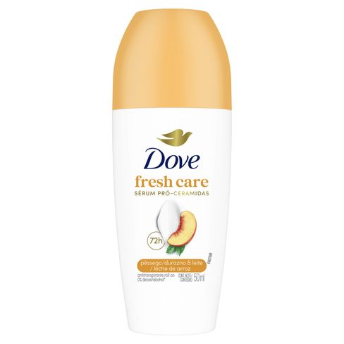 Desodorante Roll On Dove Fresh Care Pêssego & Leite De Arroz 50ml