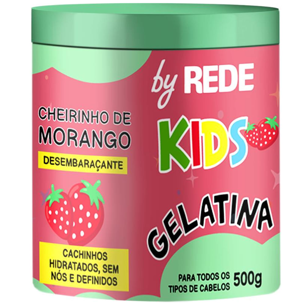 Gelatina Capilar By REDE Kids Morango 500g