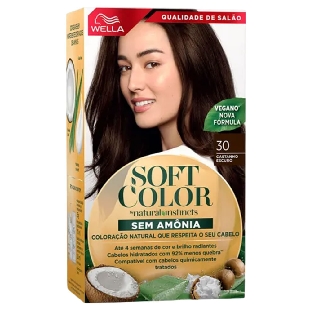 Kit Tintura Soft Color Castanho Escuro 30 Soft Color
