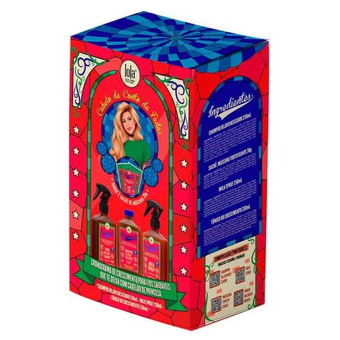 Kit Lola Cronograma De Crescimento Rapunzel Shampoo + Milk Spray + Tônico
