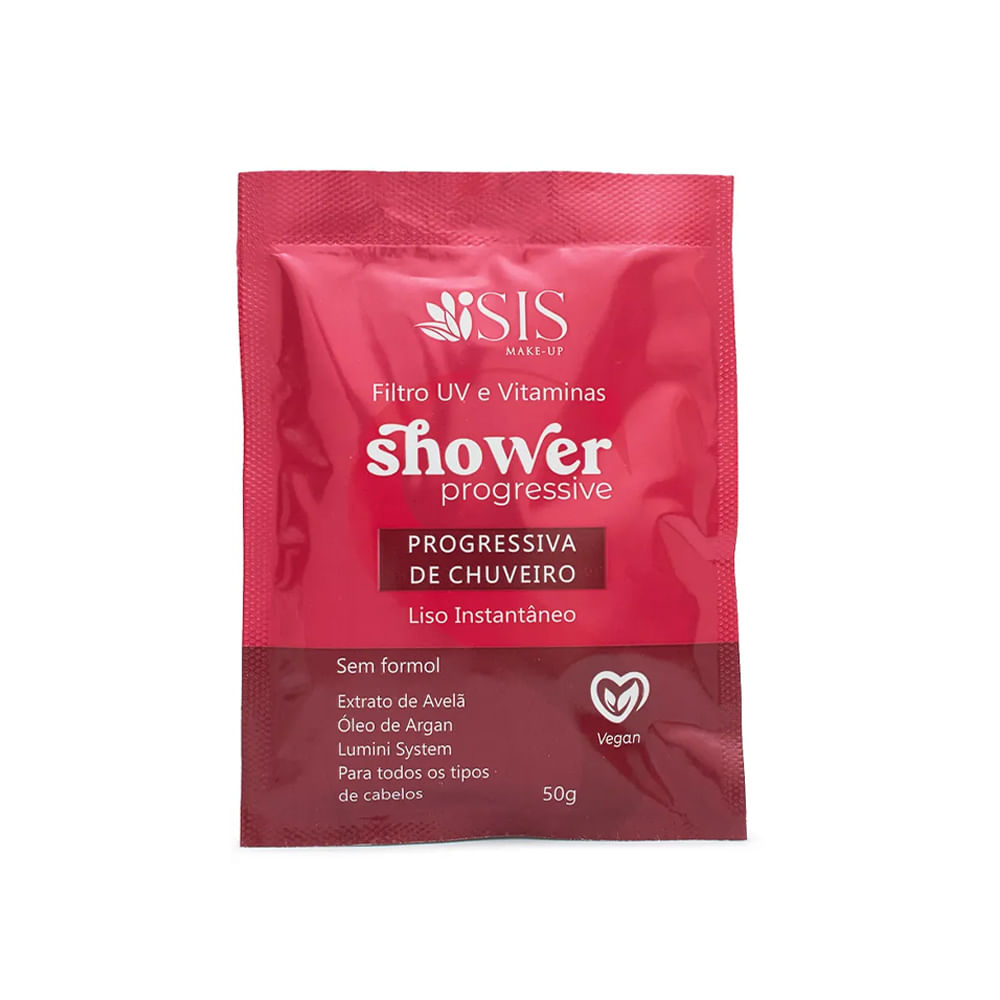 Sachê Progressiva De Chuveiro Isis Liso Instantâneo 50g