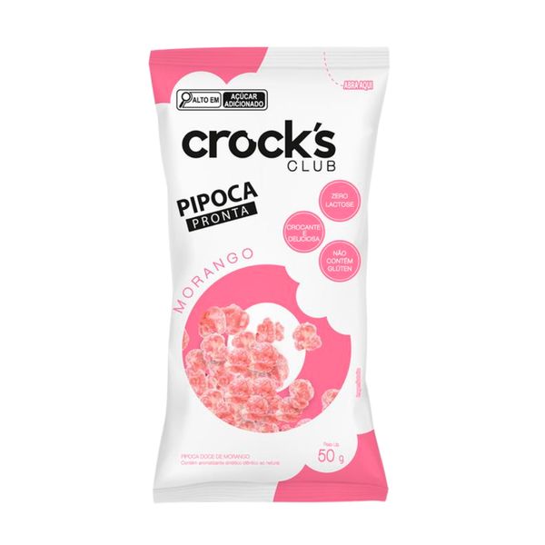 Pipoca Pronta Crocks Club Morango 50g