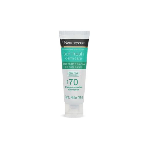 Protetor Solar Facial Neutrogena Sun Fresh Derm Care FPS70 Sem Cor 40g