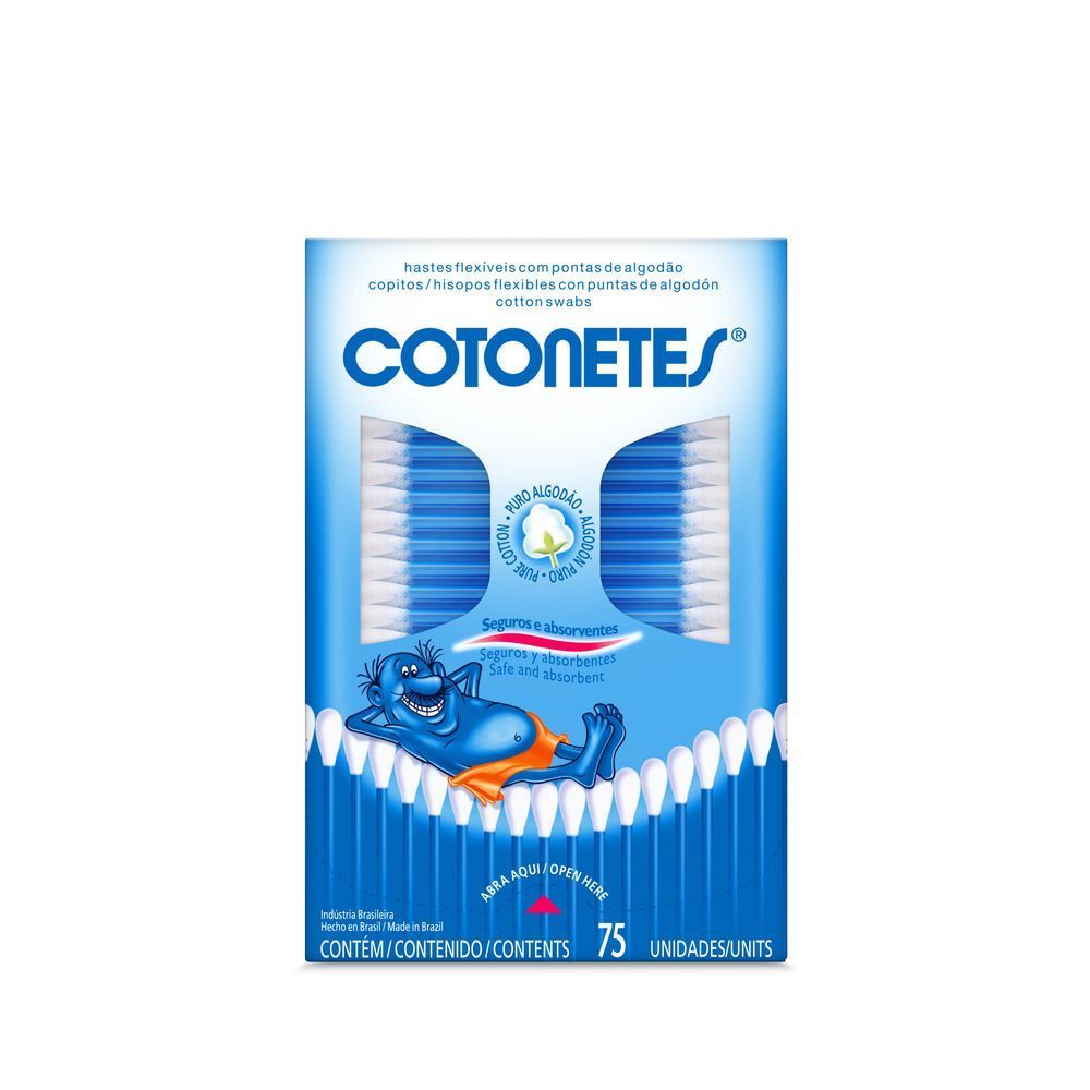 Cotonete Johnson's Hastes Flexíveis Com 75 Unidades
