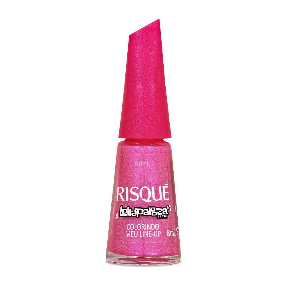 Esmalte Efeito Risqué Lollapalloza Colorindo Meu Line Up
