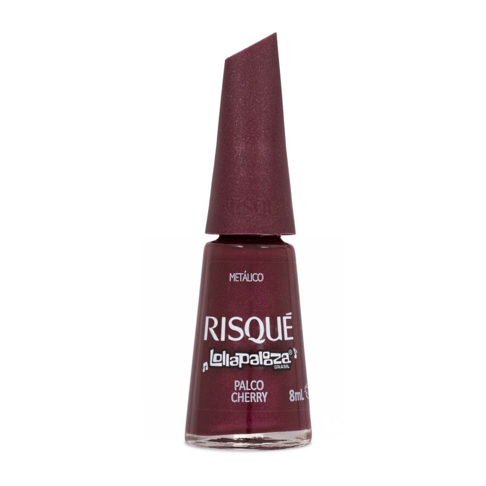 Esmalte Metálico Risqué Lollapalooza Palco Cherry