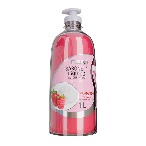 Sabonete Líquido Frizon Morango Com Chantilly 1Litro