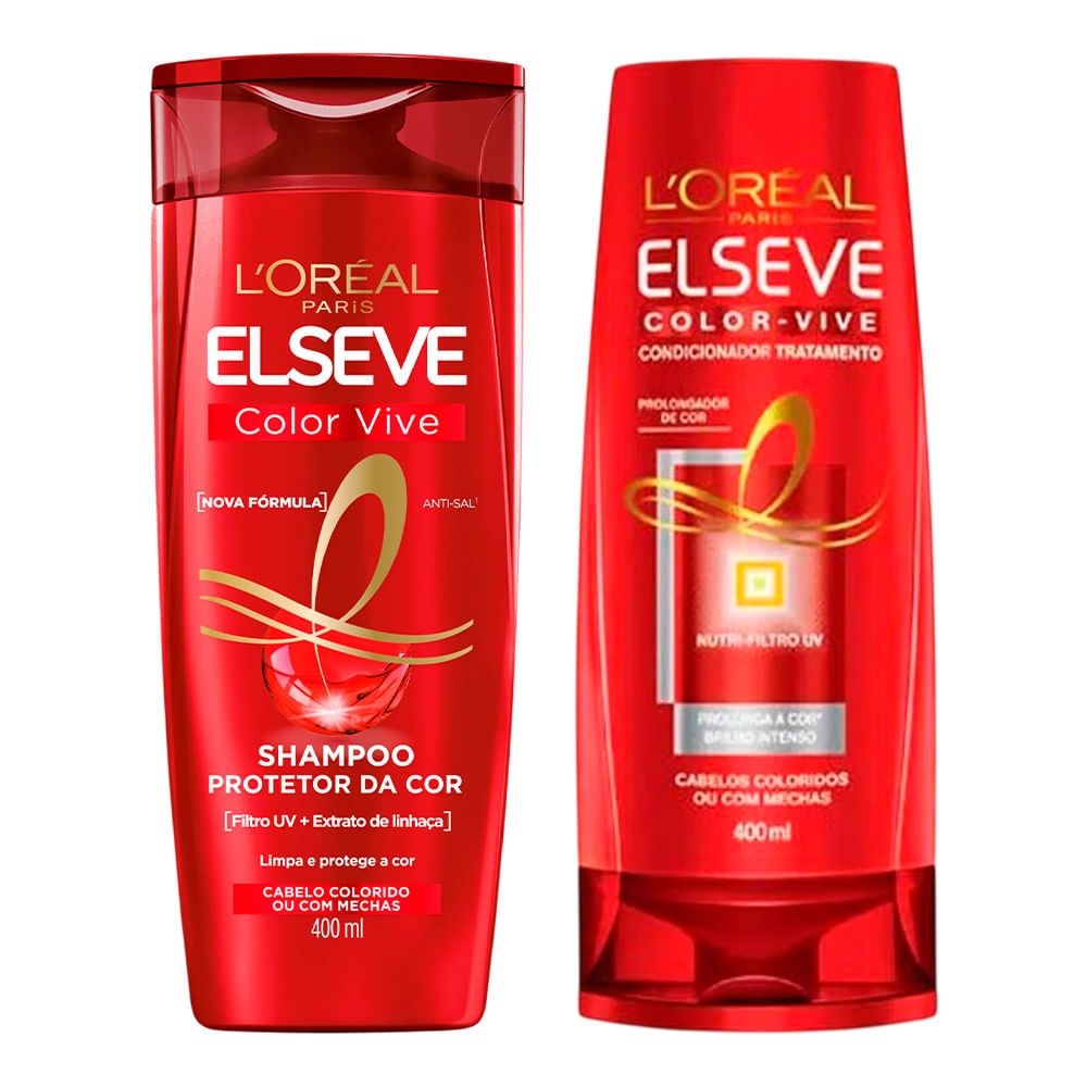 Kit Elseve Color Vive Shampoo 400ml + Condicionador 400ml